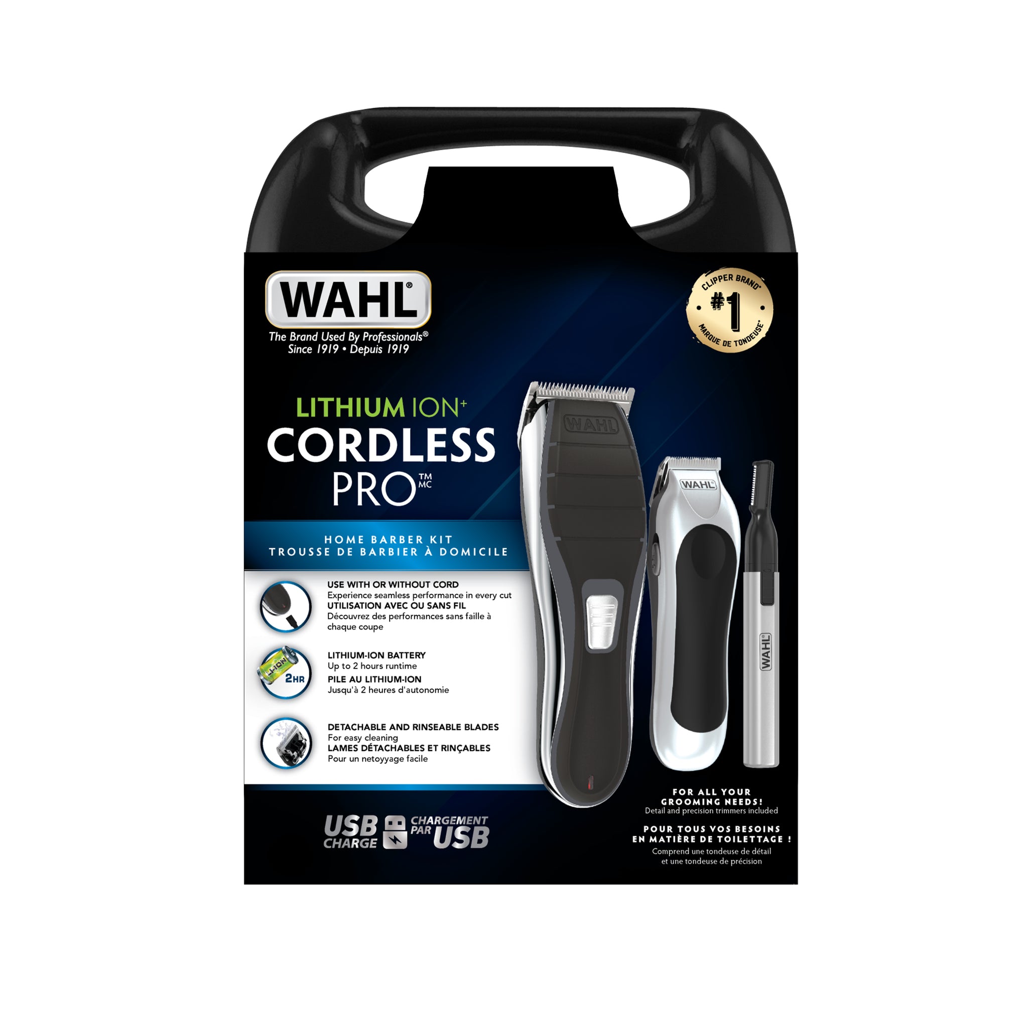 Lithium Ion Cordless Pro Hair Clipper Kit