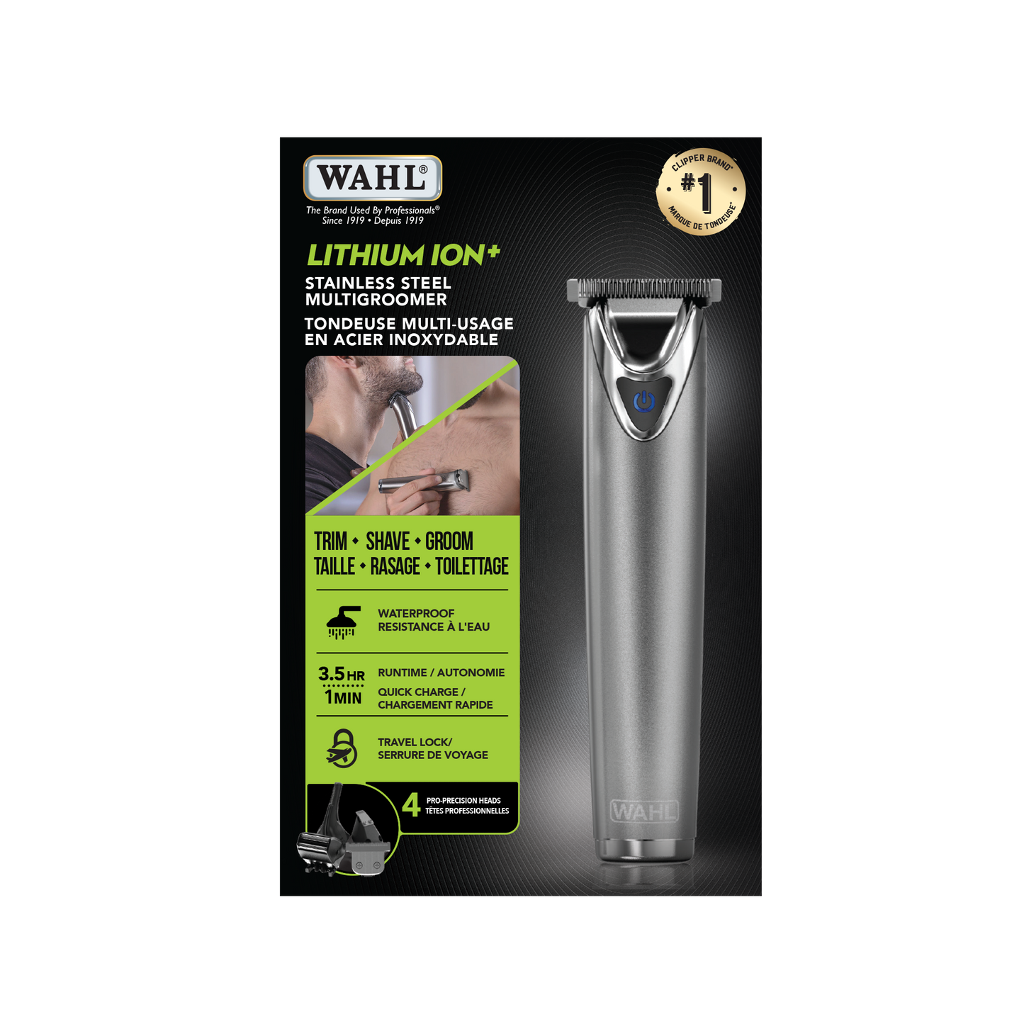LITHIUM ION STAINLESS STEEL ALL IN ONE TRIMMER