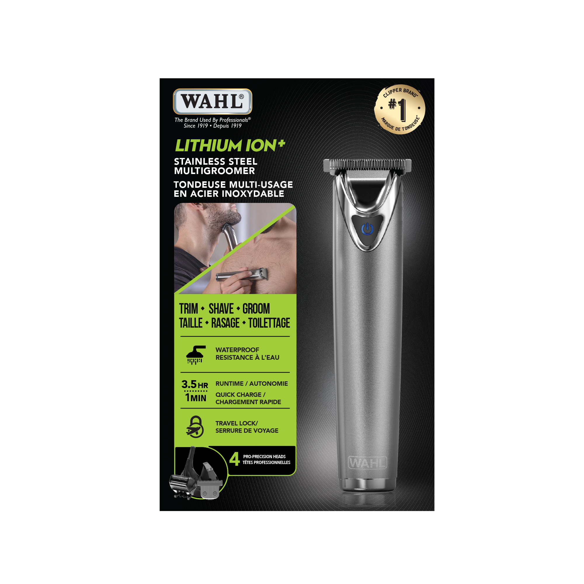 LITHIUM ION STAINLESS STEEL ALL IN ONE TRIMMER