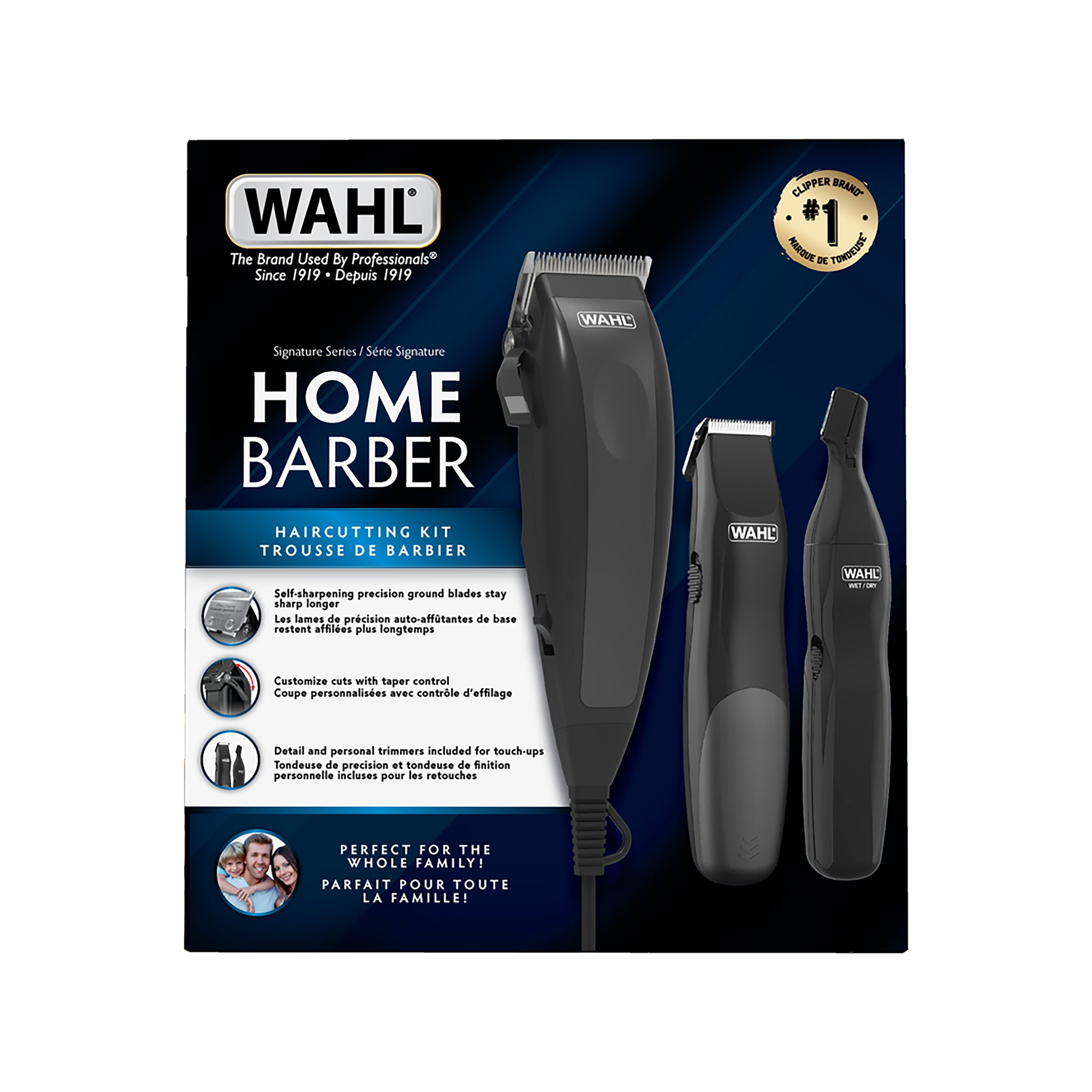 HOME BARBER KIT SIGNATURE SERIES WITH DETAIL TRIMMER & NOSE TRIMMER