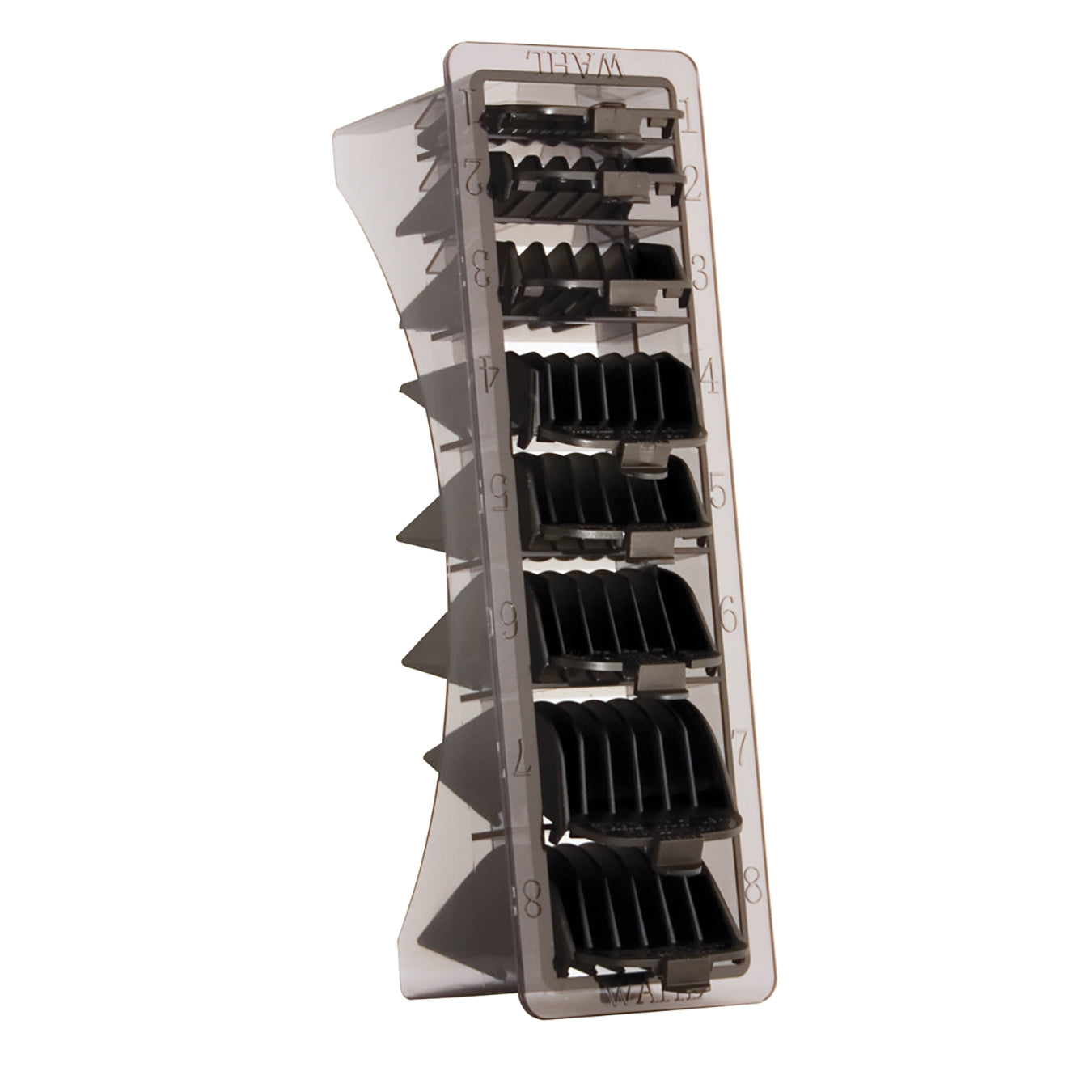 Caddy de guides avec 8 guides de tondeuse noirs