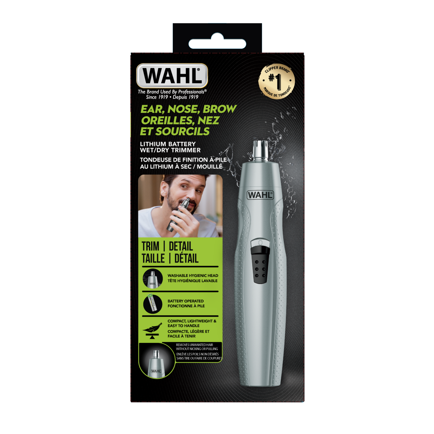 EAR, NOSE, BROW WET/DRY LITHIUM TRIMMER