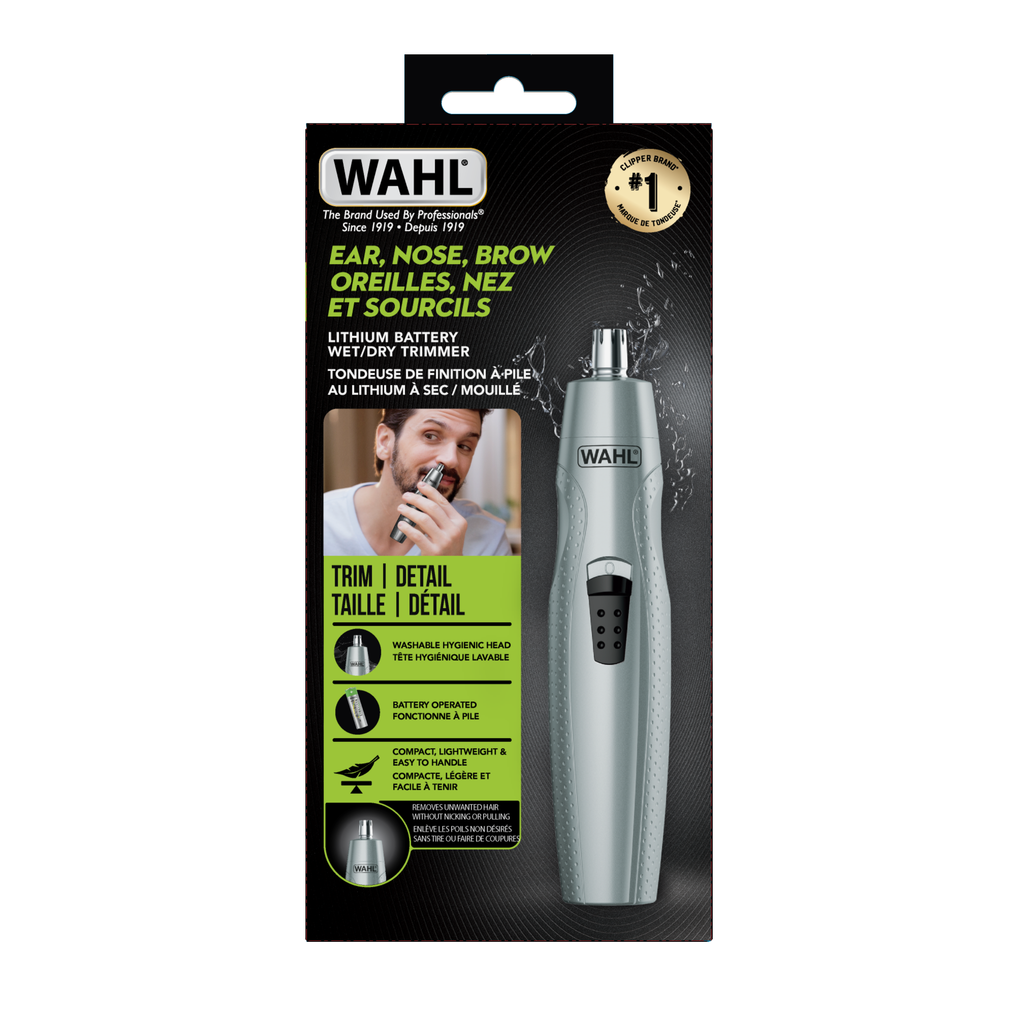 EAR, NOSE, BROW WET/DRY LITHIUM TRIMMER