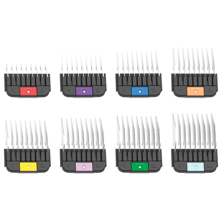 8 PEIGNES-GUIDES À CLIPSER EN ACIER INOXYDABLE AVEC ORGANISATEUR