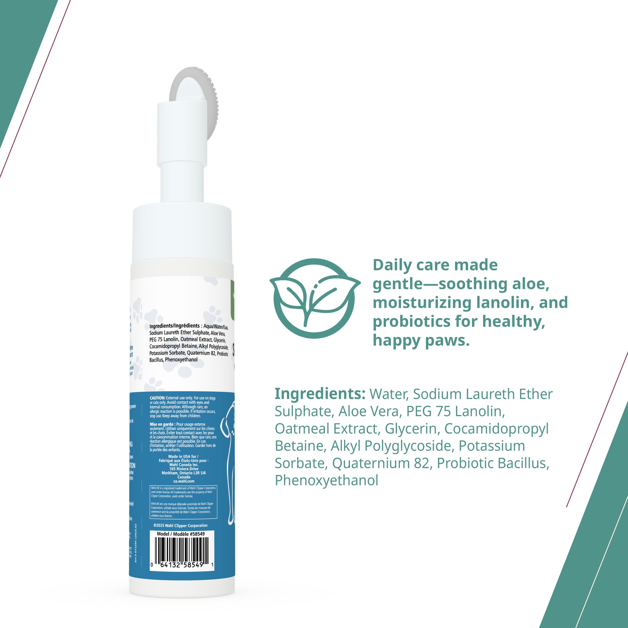 Wahl Kit de produits essentiels pour l'été pour animaux de compagnie–Ensemble de 4 pièces