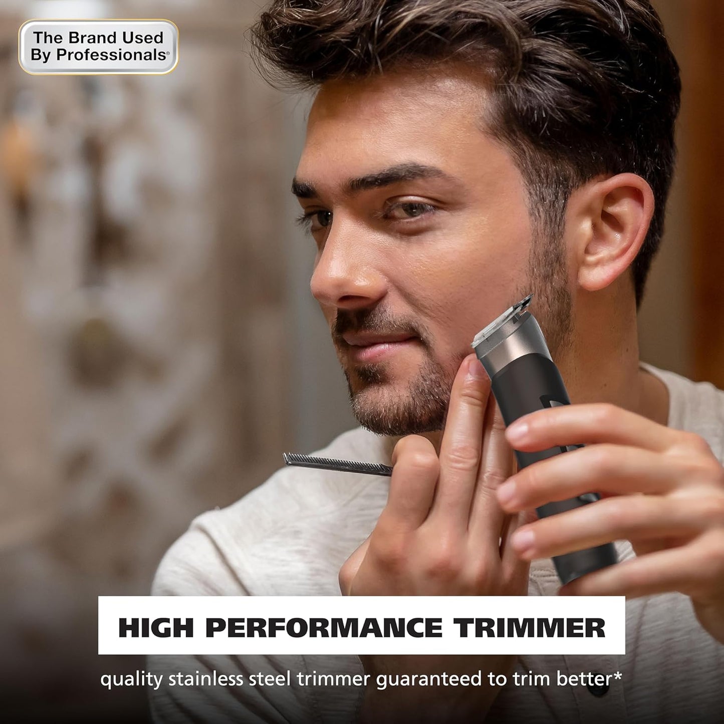 Pro Series Stainless Steel Cordless Beard Trimmer