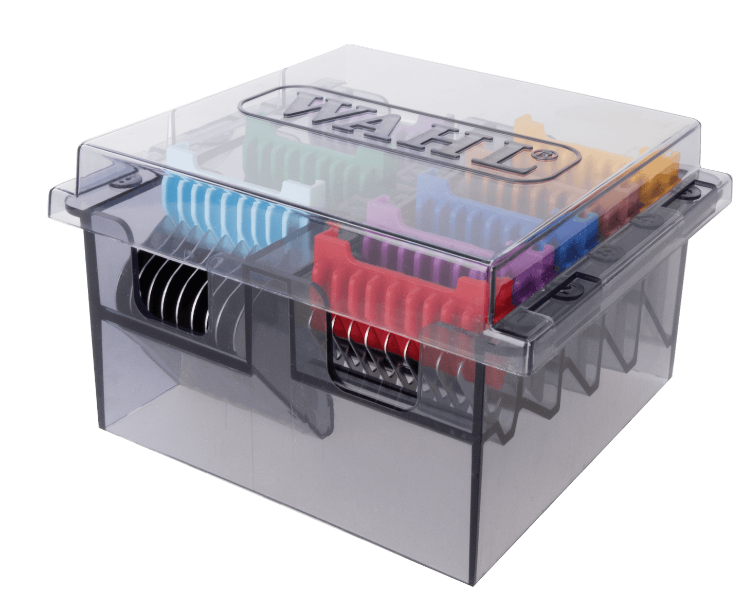 8 PC STAINLESS STEEL SLIDE ON COMBS WITH ORGANIZER FOR 5-IN-1 BLADE