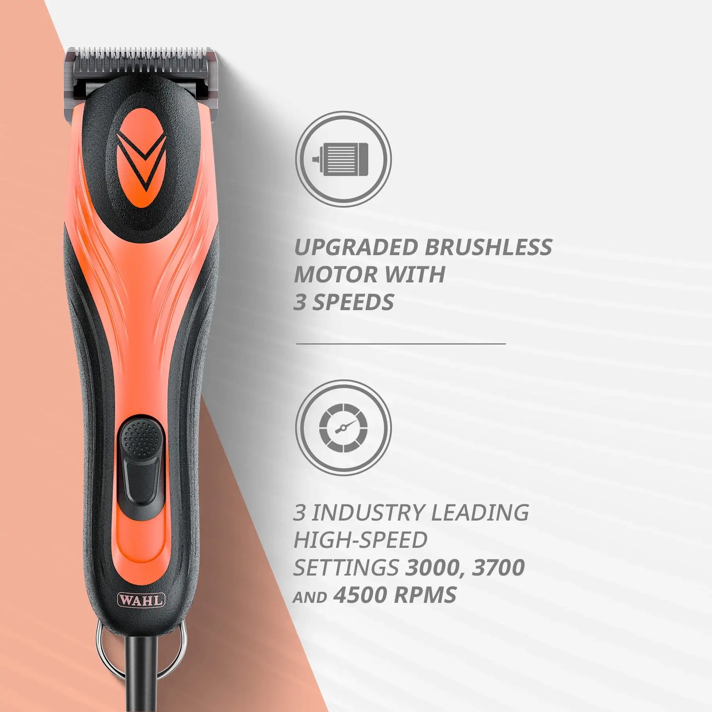 wahl km velocity clipper brushless motor 3 speed grooming clipper
