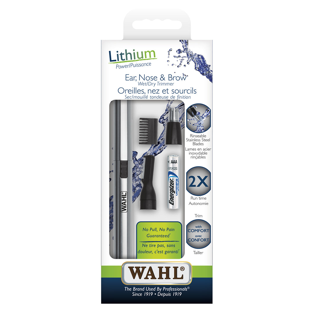 EAR, NOSE, BROW WET/DRY LITHIUM PEN TRIMMER