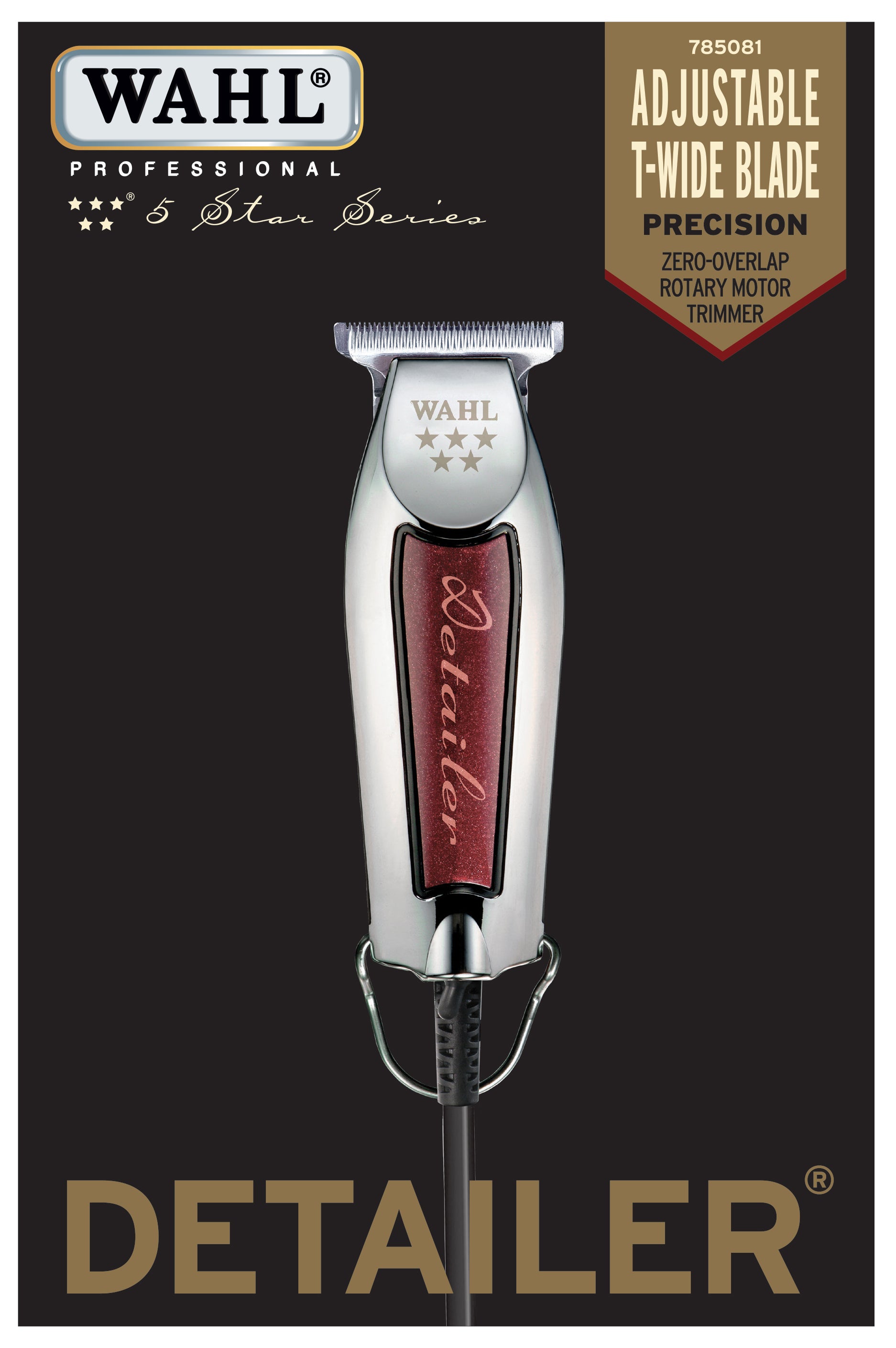 Wahl Detailer バリカン Wahl Professional 5 Star Precision T-Blade Detailer Trimmer