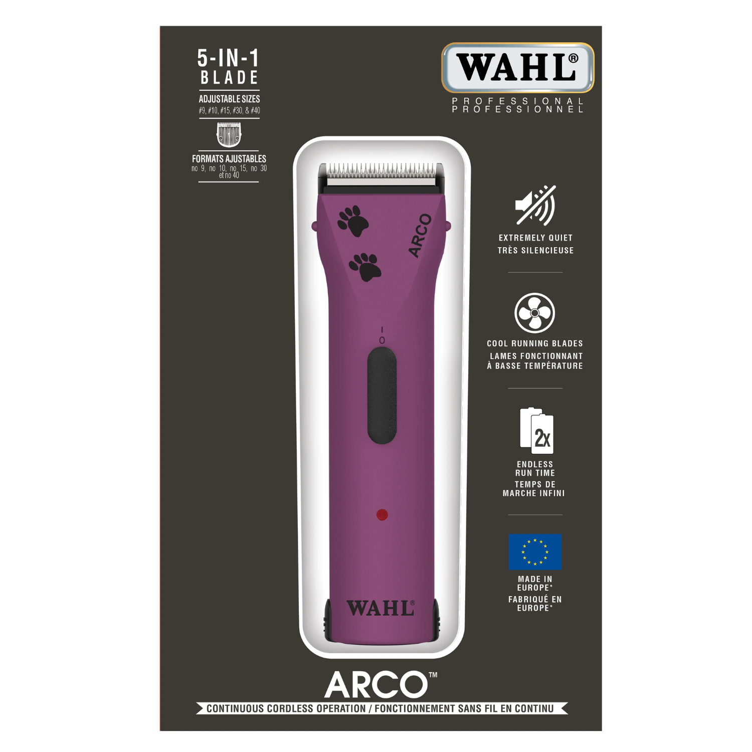 ARCO CLIPPER - VIOLET AVEC IMPRIME PATTE