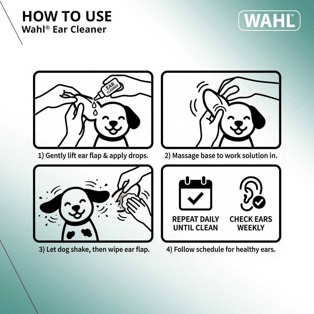 Wahl Nettoyant auriculaire pour animaux à l'eucalyptus-175 ml