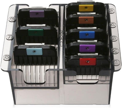 8 PEIGNES-GUIDES À CLIPSER EN ACIER INOXYDABLE AVEC ORGANISATEUR