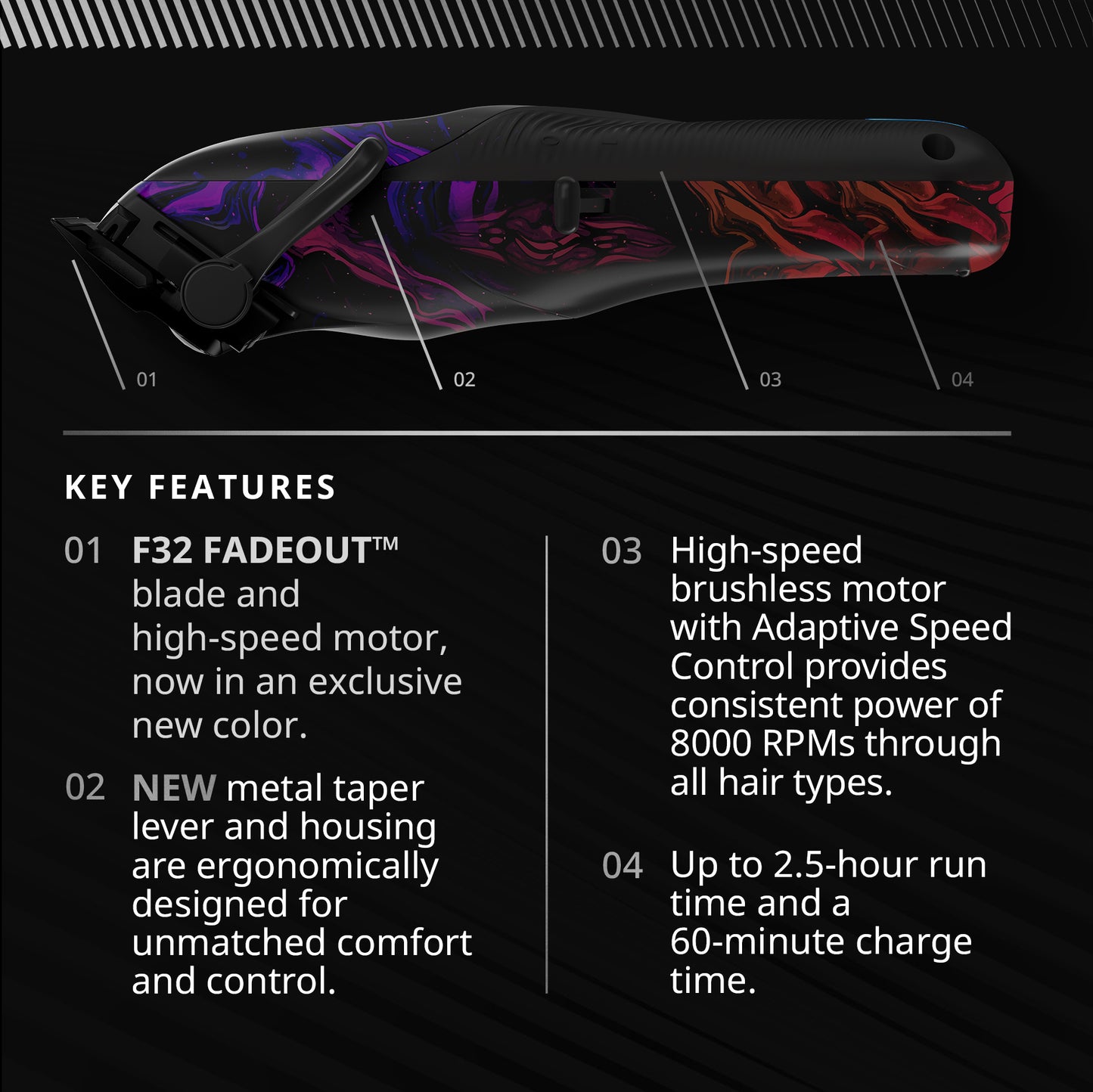 5 STAR VAPOR™ CORD/CORDLESS CLIPPER LIMITED EDITION
