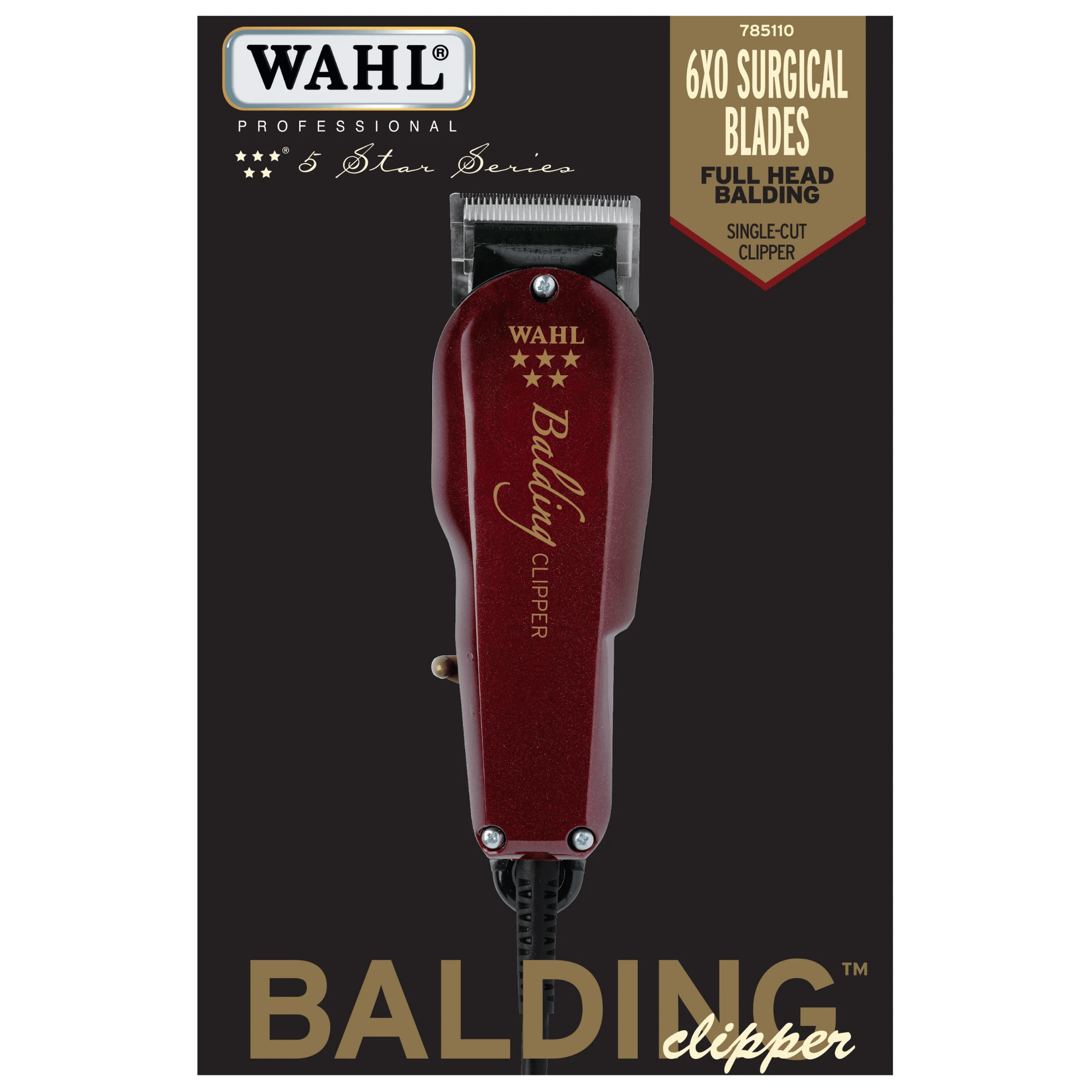 WAHL 5 Star Balding Corded Professional Men's Hair Clipper – Wahl WAHL 5 Star Balding Corded Professional Men's Hair Clipper – Wahl