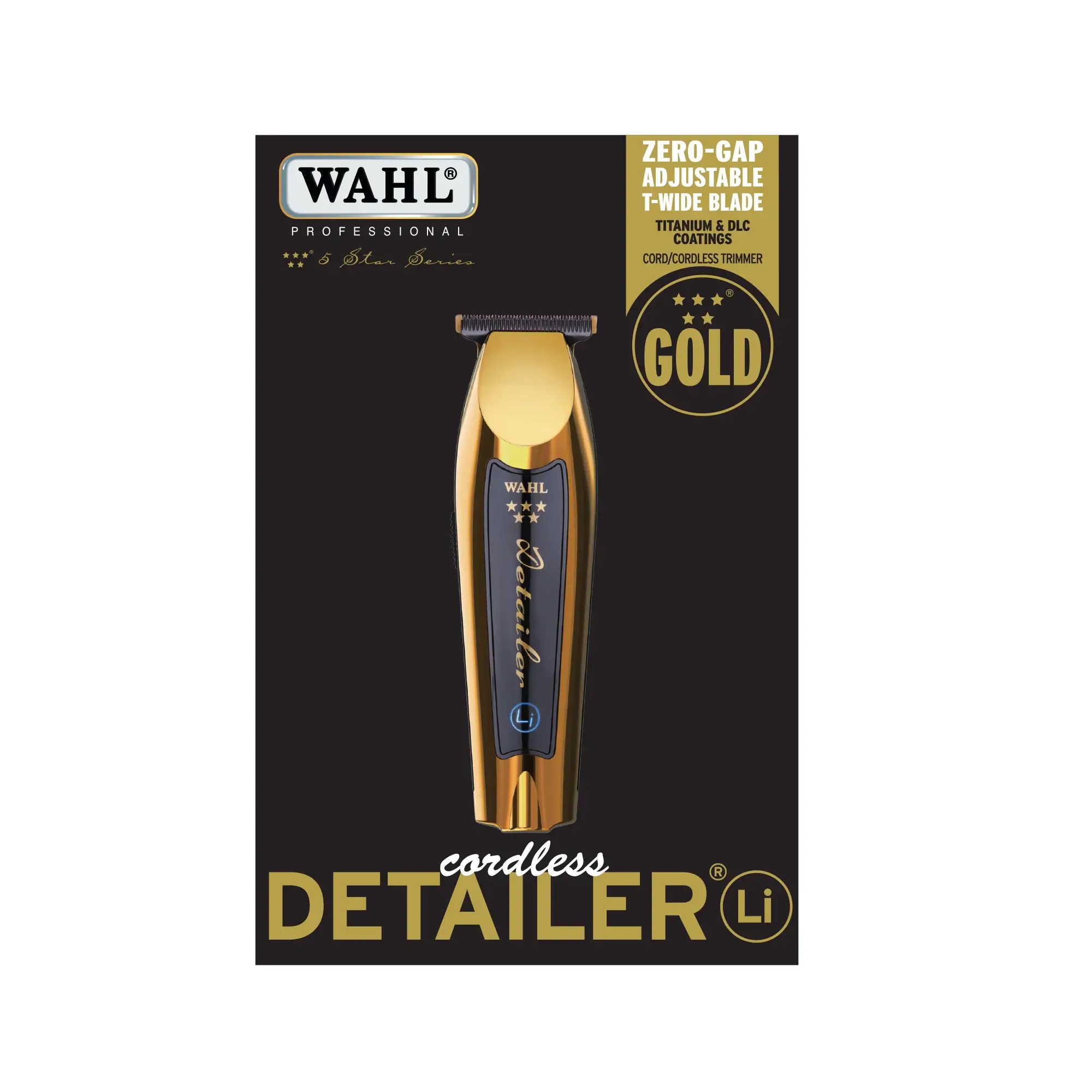 WAHL 5 Star Gold Detailer Li Cordless Professional Trimmer – Wahl WAHL 5 Star Gold Detailer Li Cordless Professional Trimmer – Wahl