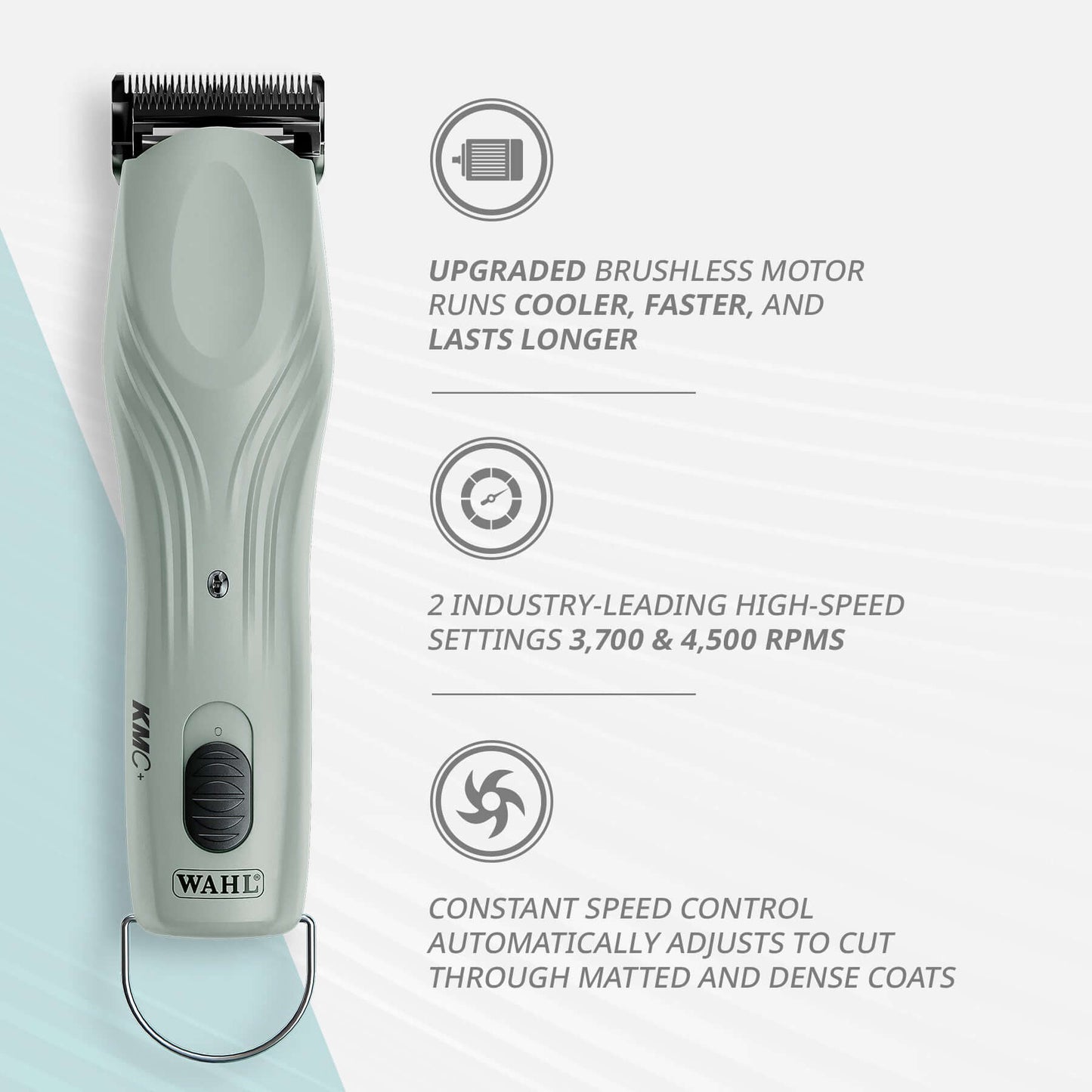 WAHL kmc+ 2 speed cordless clipper