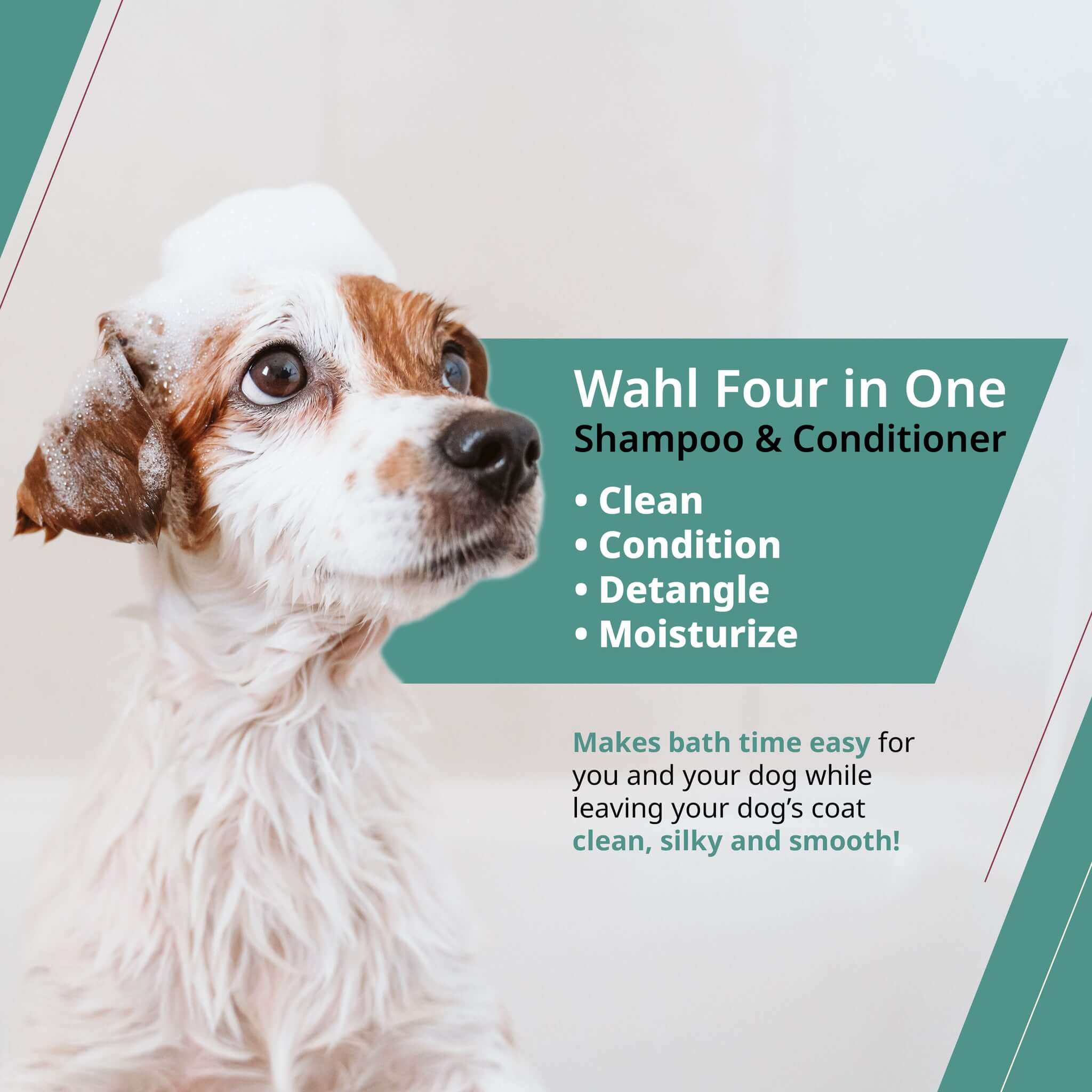 wahl 4 in 1 calming pet shampoo