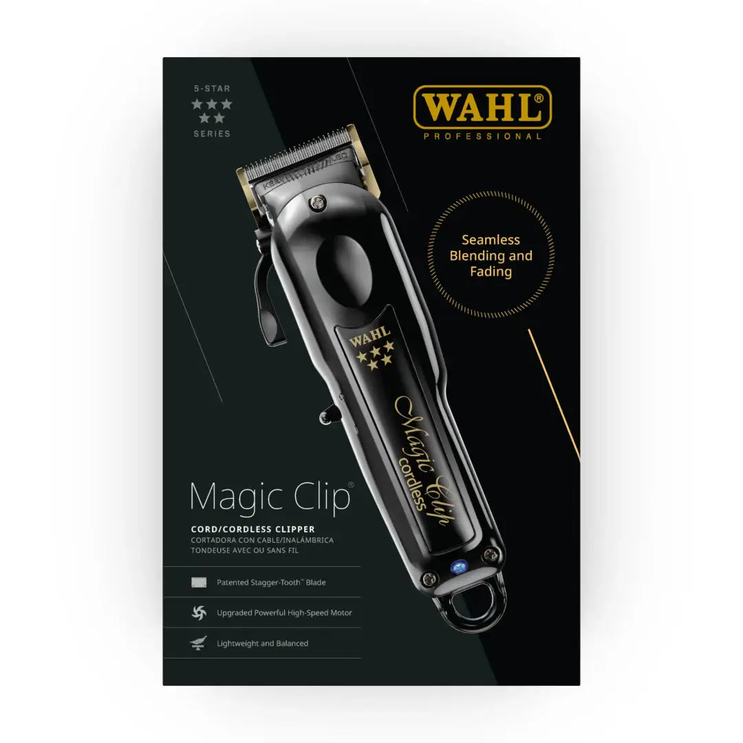 WAHL 5 Star Black Magic Clip Cordless Professional Clipper – Wahl WAHL 5 Star Black Magic Clip Cordless Professional Clipper – Wahl
