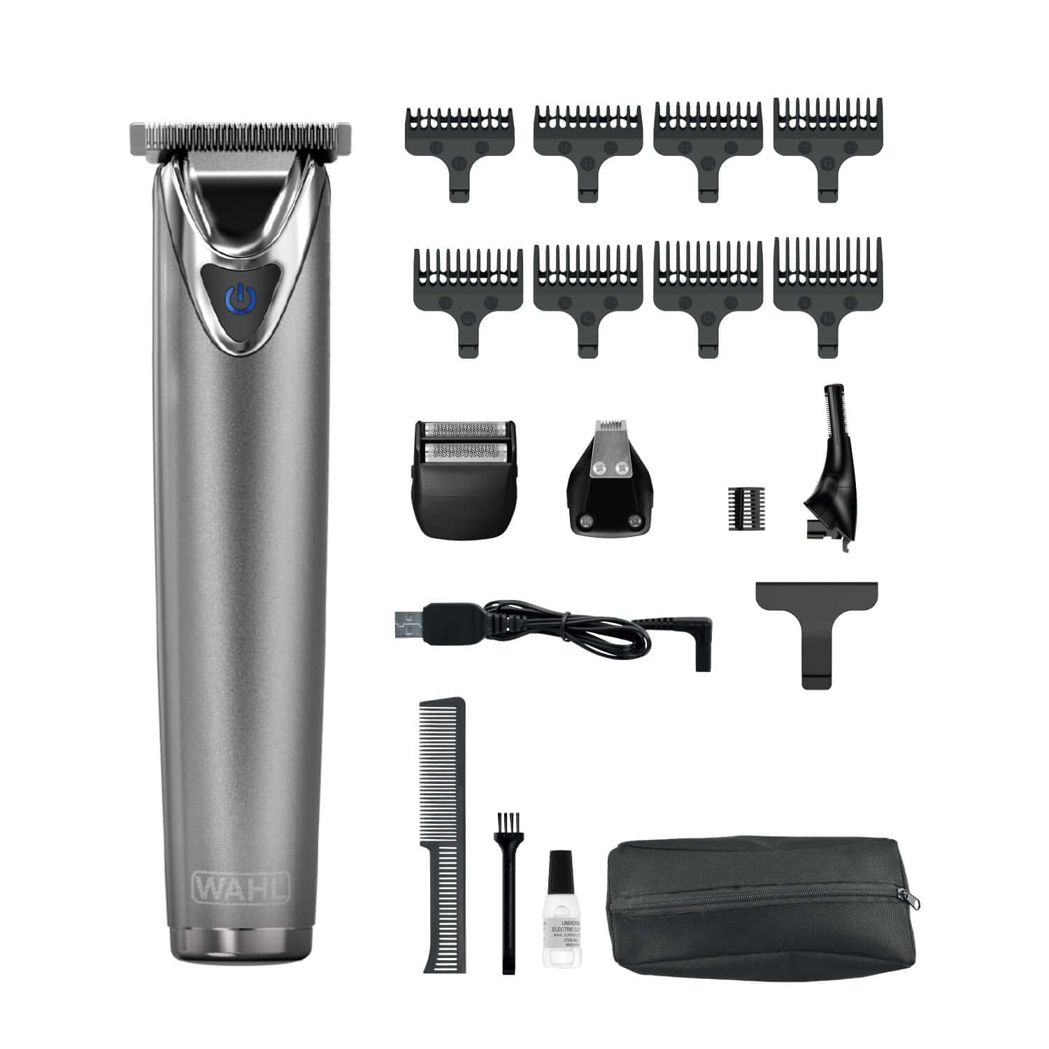 WAHL Lithium Ion All-in-One Stainless Steel Beard Trimmer – Wahl