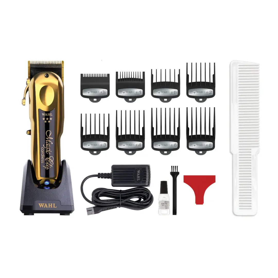 wahl black and gold magic clippers kit