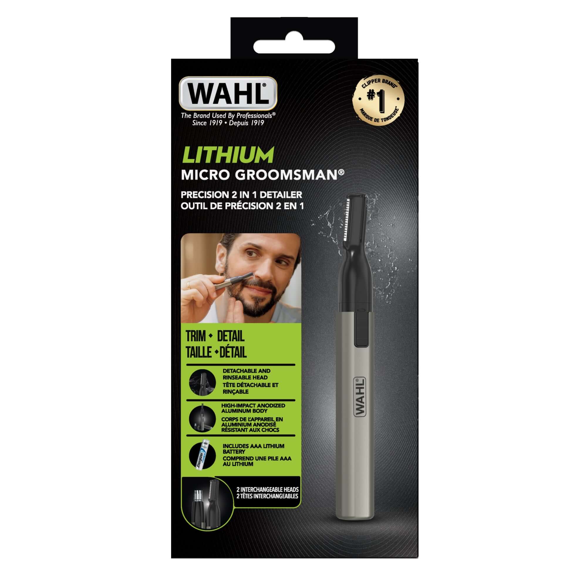 WAHL Lithium Micro Groomsman Trimmer | Dual Detail Heads – Wahl Canada