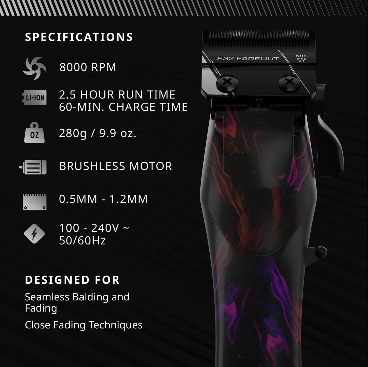 WAHL 5 Star Vapor Limited Edition Cordless Professional Clipper WAHL 5 Star Vapor Limited Edition Cordless Professional Clipper
